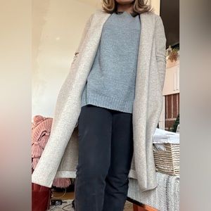 Zara beige sand long coat small